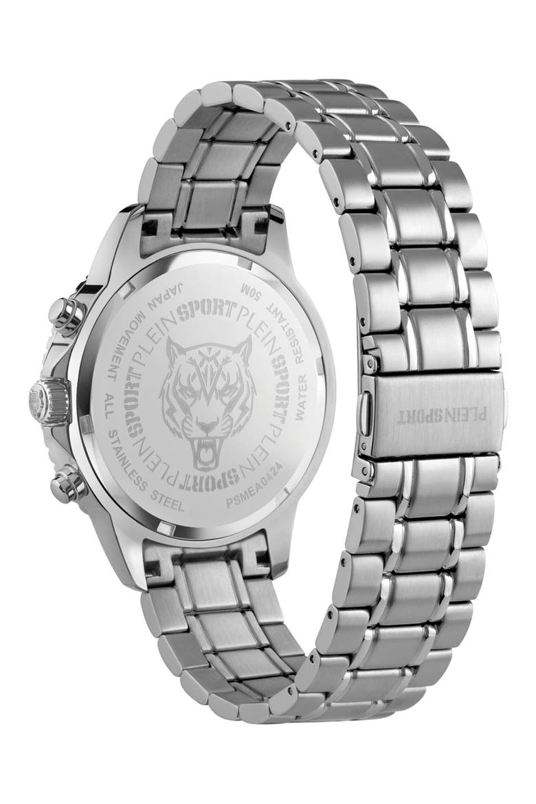 Glam Chronograph Watch, Alternate, color, STAINLESS STEEL