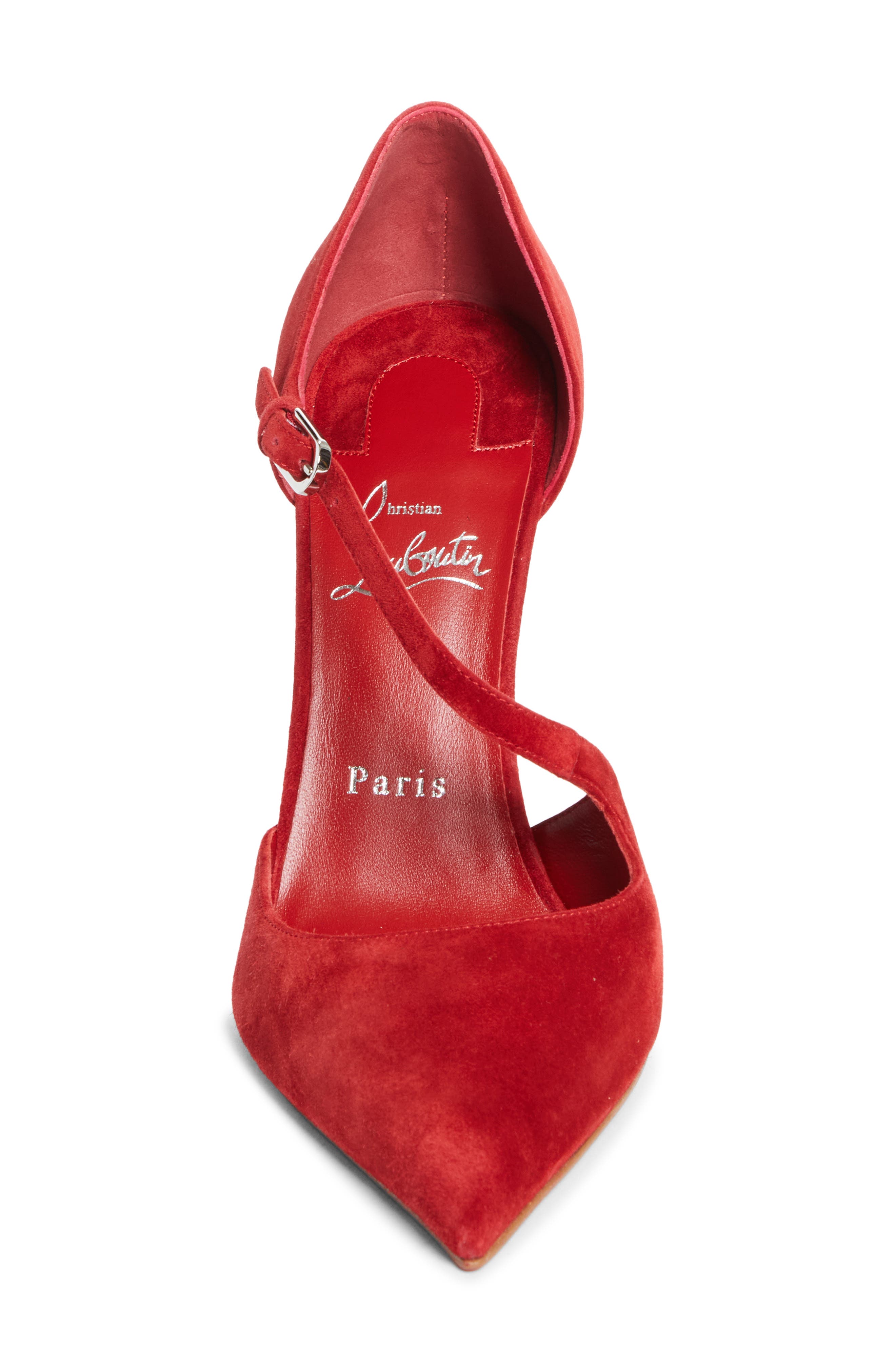 Christian Louboutin Miss Ziggyta d'Orsay Pump, Alternate, color, Fever