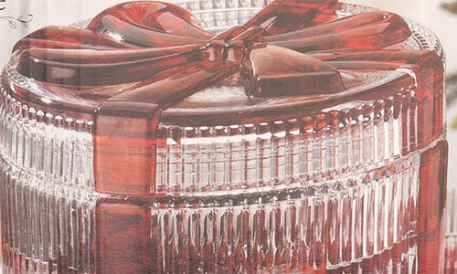 Home Essentials And Beyond Holiday Bow Cold Beverage Glass Dispenser In Transparent