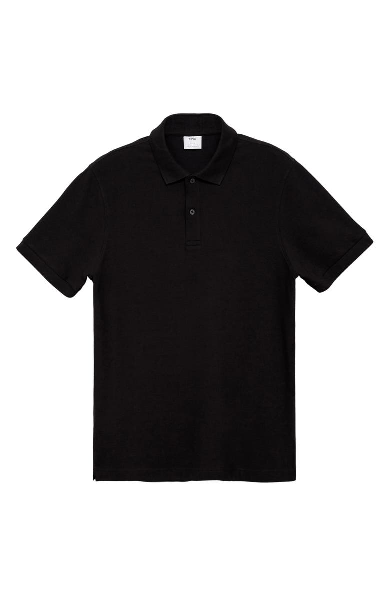 MANGO Relaxed Cotton Piqué Knit Polo, Alternate, color, 