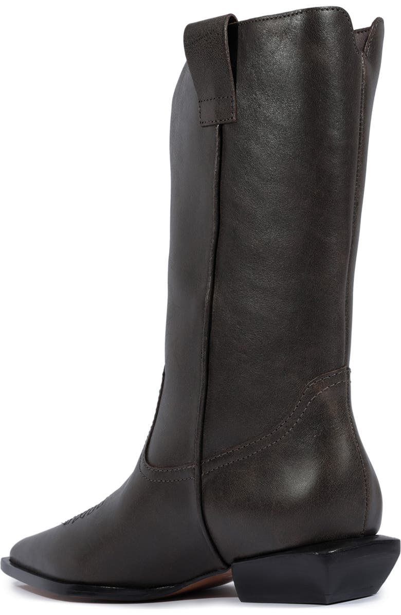 Schutz Ashley Pointed Toe Western Boot, Alternate, color, Root Brown