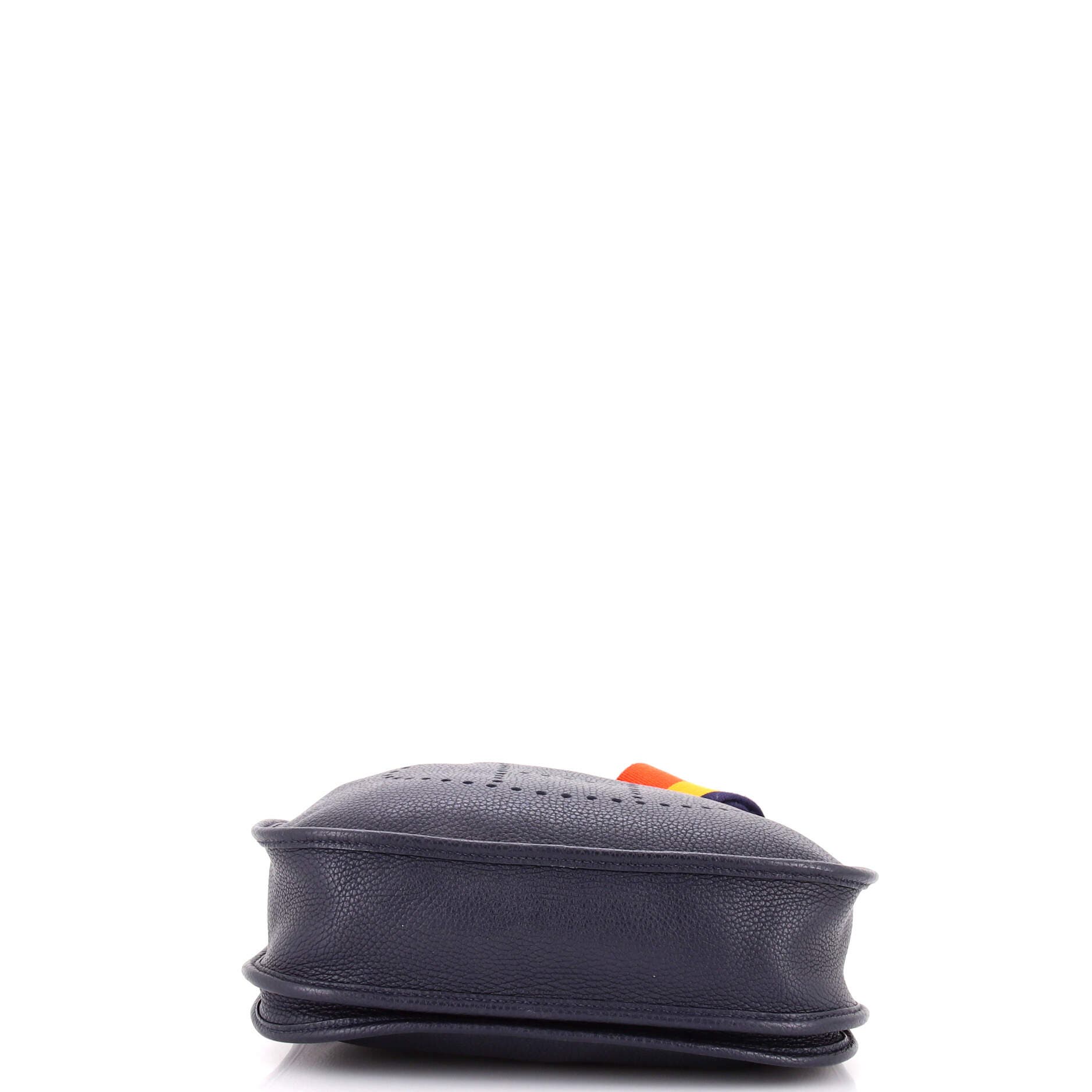 Pre-Owned Hermes Evelyne Bag Gen III Clemence PM, Alternate, color, Bleu Nuit