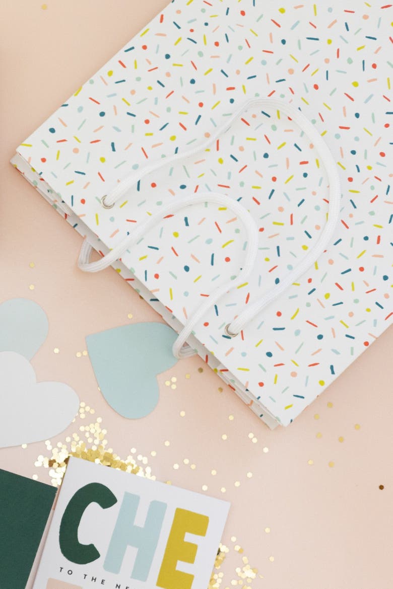 Colorful Confetti Celebration Gift Bag, Alternate, color, Colorful Confetti