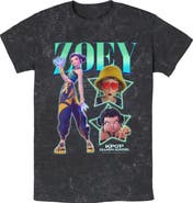 KPop Demon Hunters Mens KPop Demon Hunters Zoey Super Star Logo T Shirt