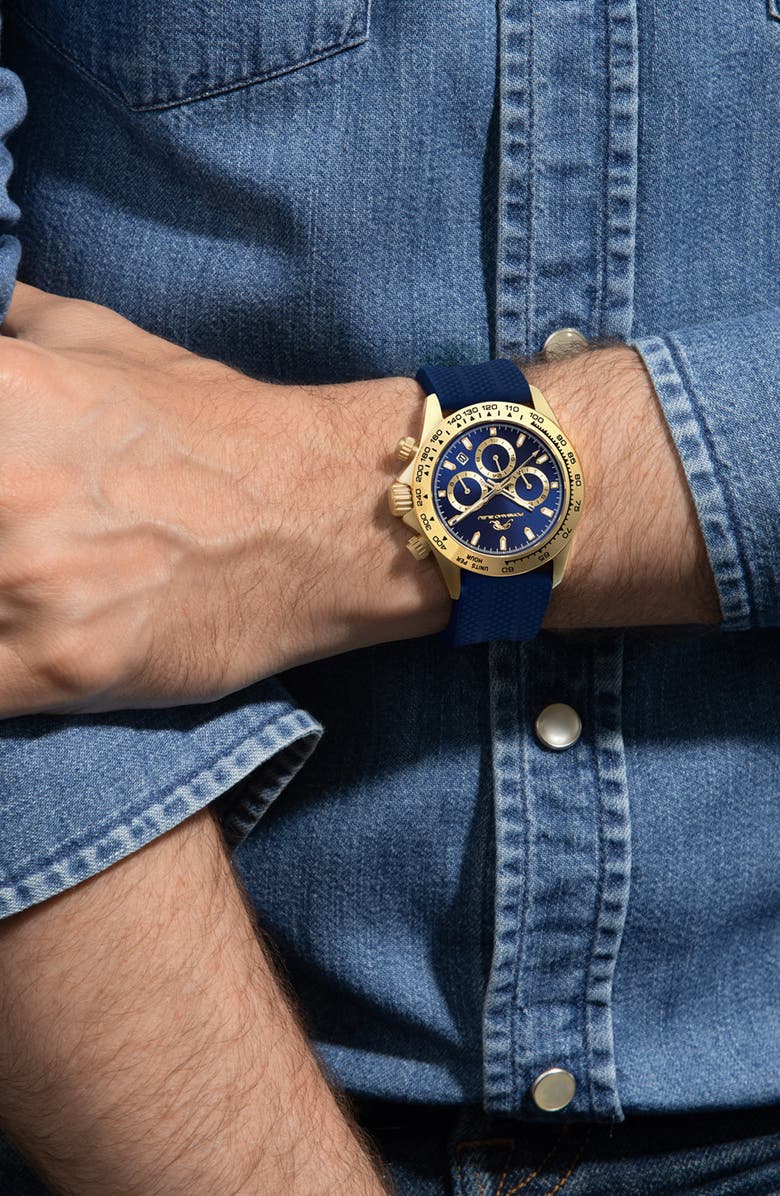 PORSAMO BLEU Men's Preston Sport Silicone Strap Watch, 41mm, Alternate, color,