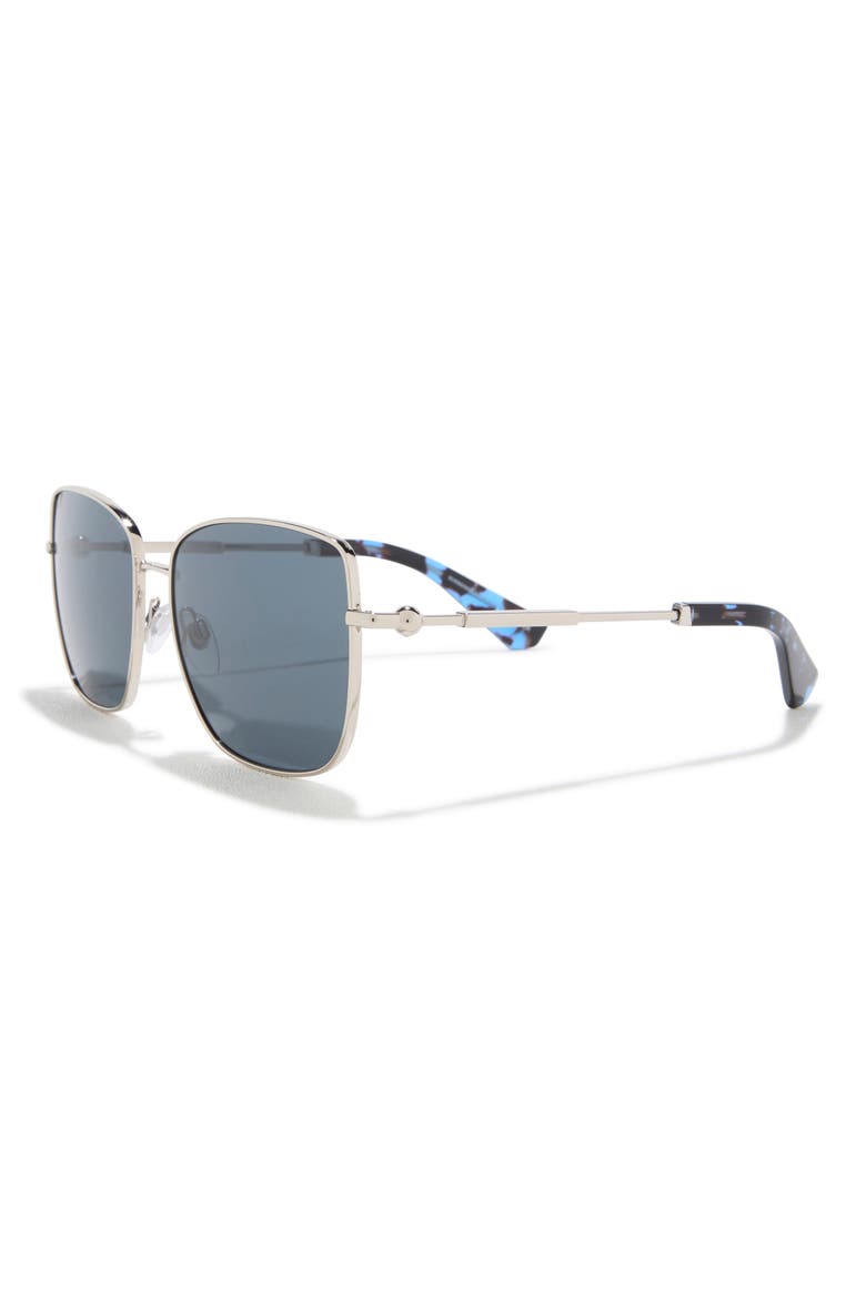 58mm Square Sunglasses, Alternate, color, DARK GREY