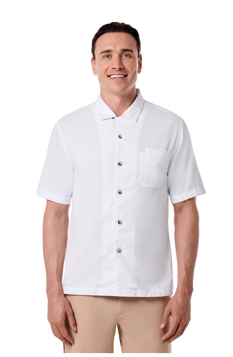 Coolibar Men's Camp Shirt, UPF 50+ Sun Protection, Safari Camp, Main, color, White