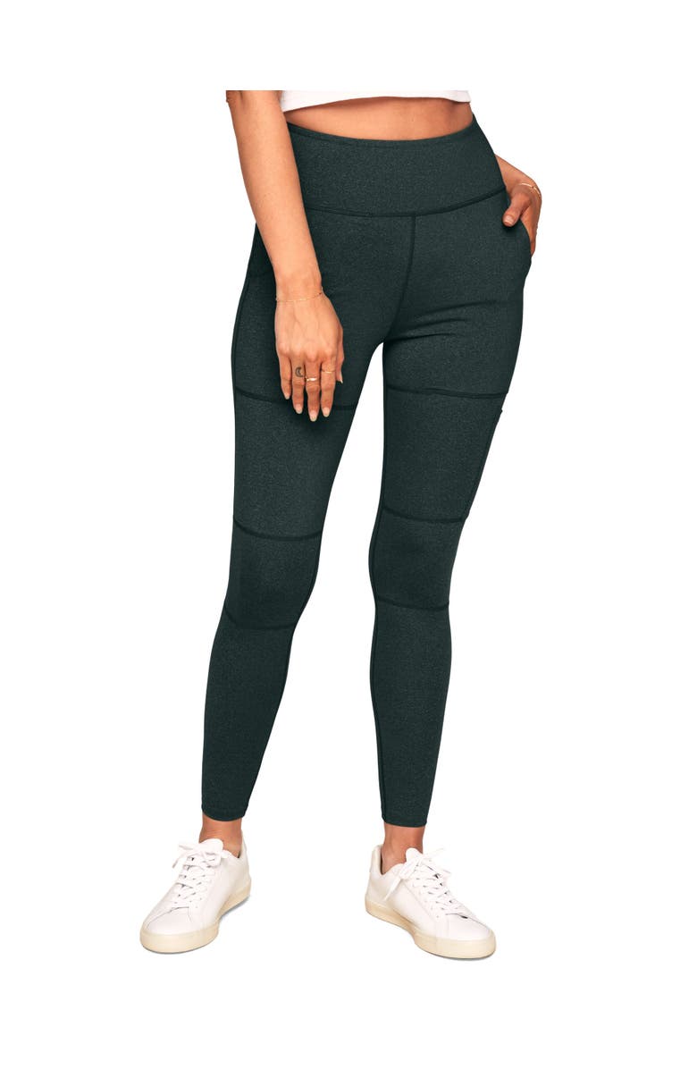 Walkpop Haley Compression Active Legging With Multi-Pocket Detail, Main, color, Green