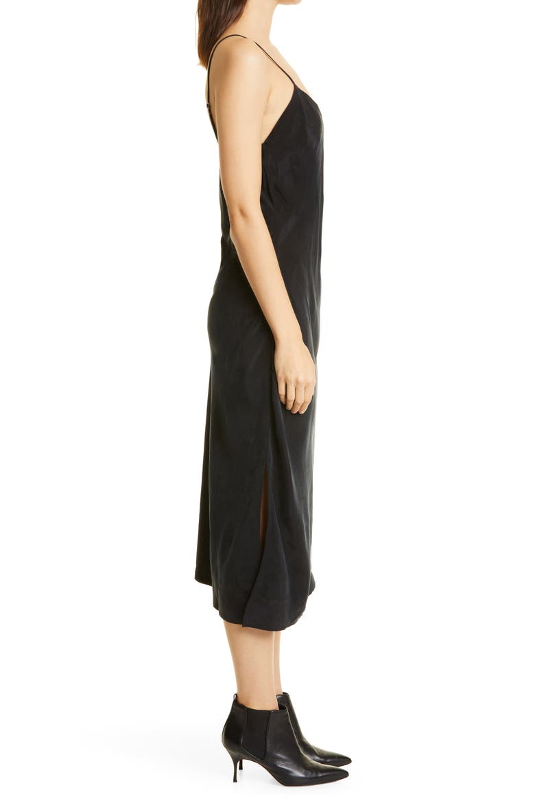 Asymmetric Midi Slipdress, Alternate, color, TRUE BLACK