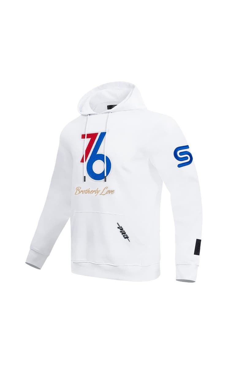 PRO STANDARD Men's Pro Standard White Philadelphia 76ers 2024/25 City Edition Pullover Hoodie, Alternate, color, 