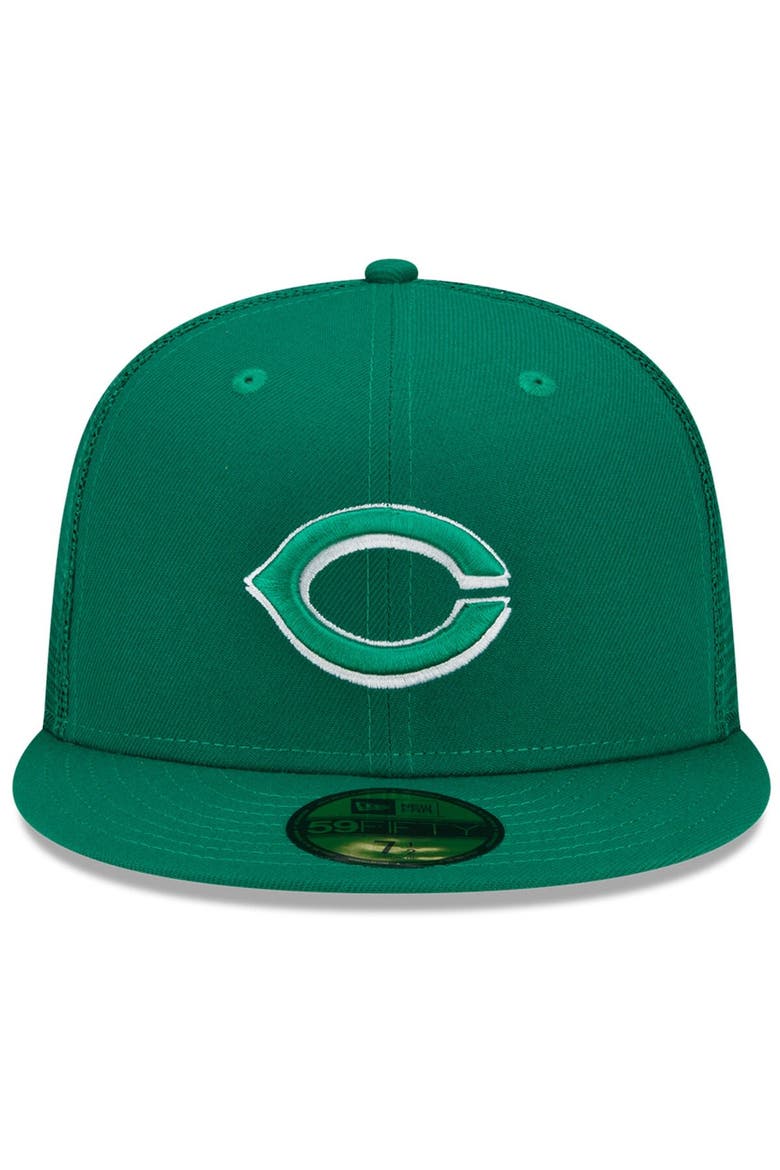 Men's New Era Green Cincinnati Reds 2022 St. Patrick's Day 59FIFTY Fitted Hat, Alternate, color, Green