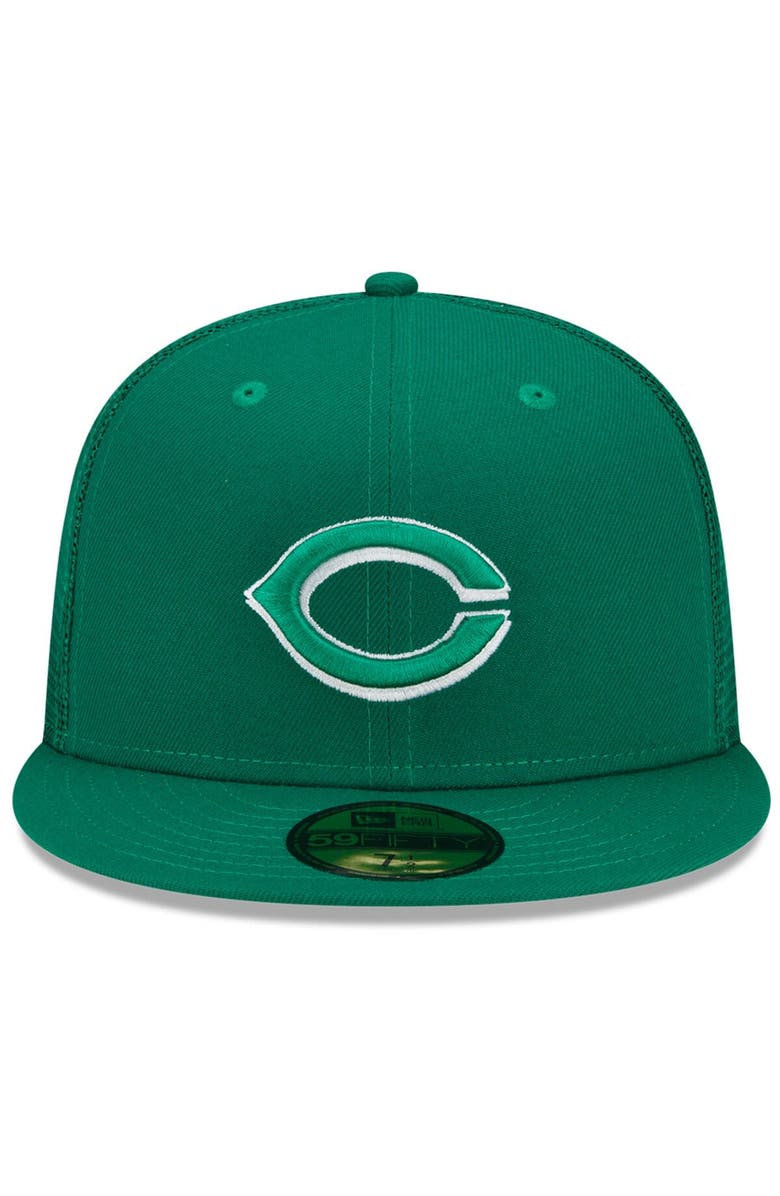 New Era Men's New Era Green Cincinnati Reds 2022 St. Patrick's Day 59FIFTY Fitted Hat, Alternate, color, 