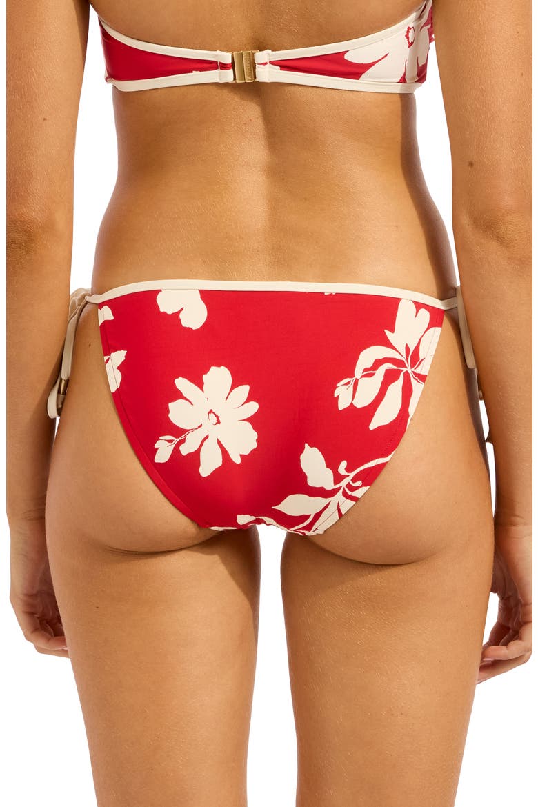 Hipster Side Tie Bikini Bottoms, Alternate, color, COSMO RED