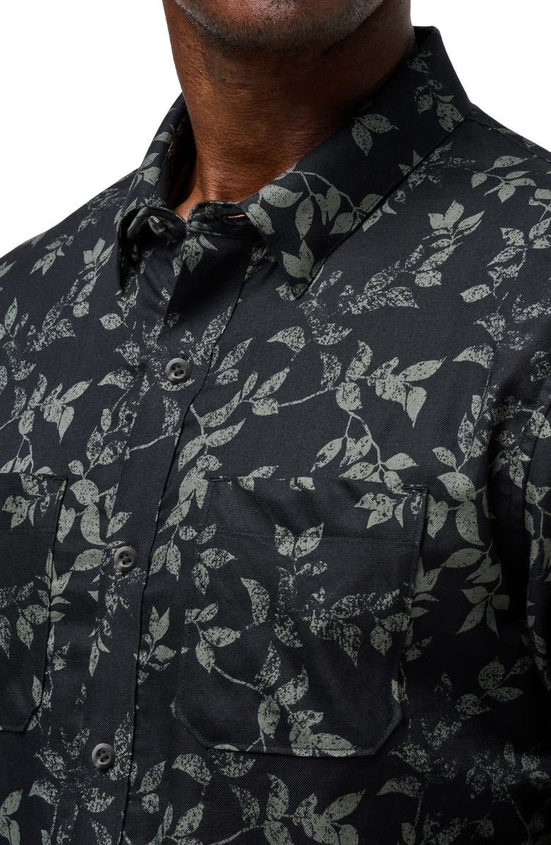 TravisMathew Searchlight Button-Up Shirt, Alternate, color, Black