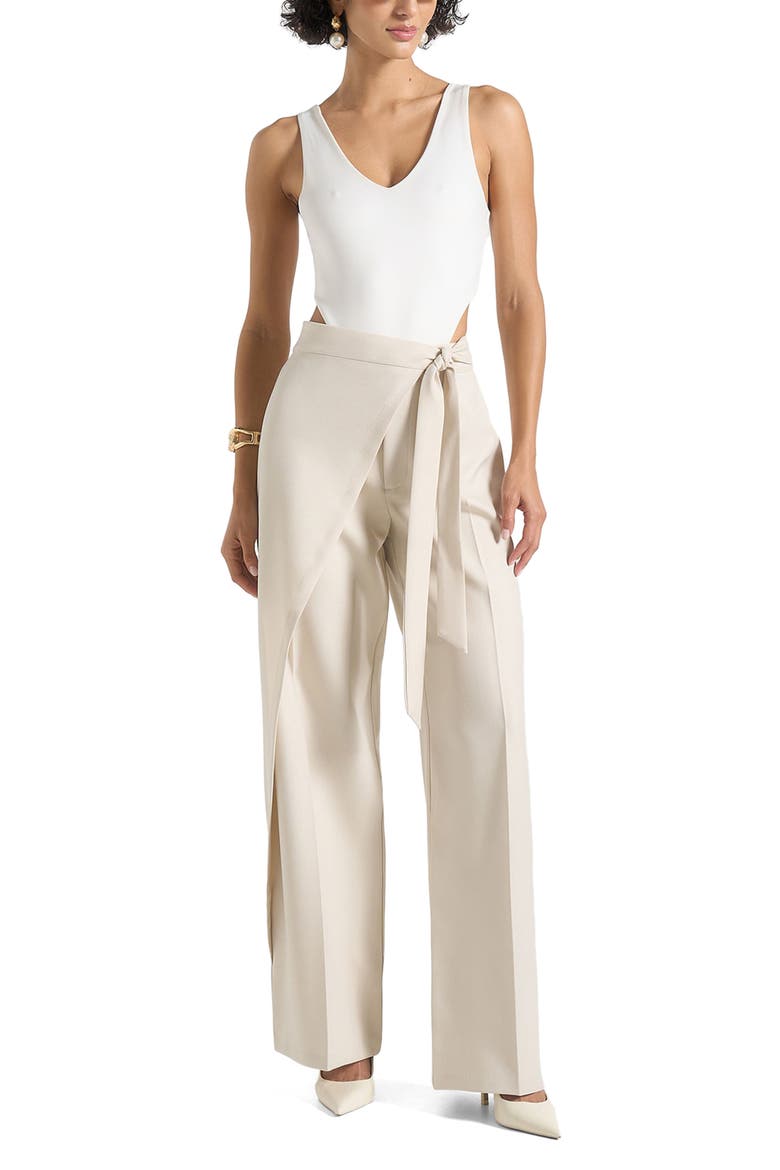 Noa V-Neck Bodysuit, Main, color, White