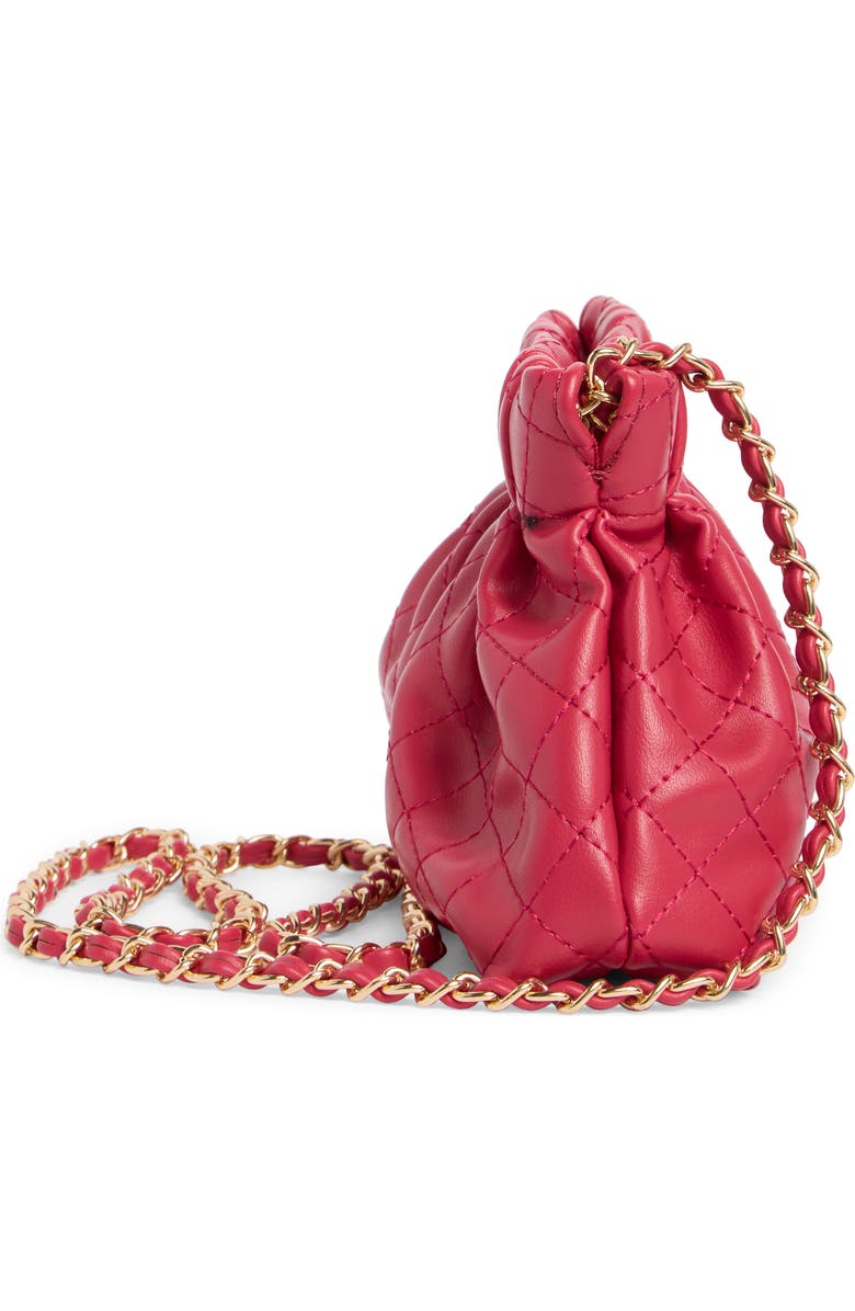 URBAN EXPRESSIONS HANDBAGS Quilted Crossbody Bag, Alternate, color, Hot Pink