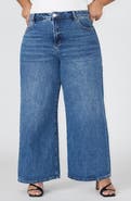 ELOQUII The Yvette Rigid Wide Leg Jean