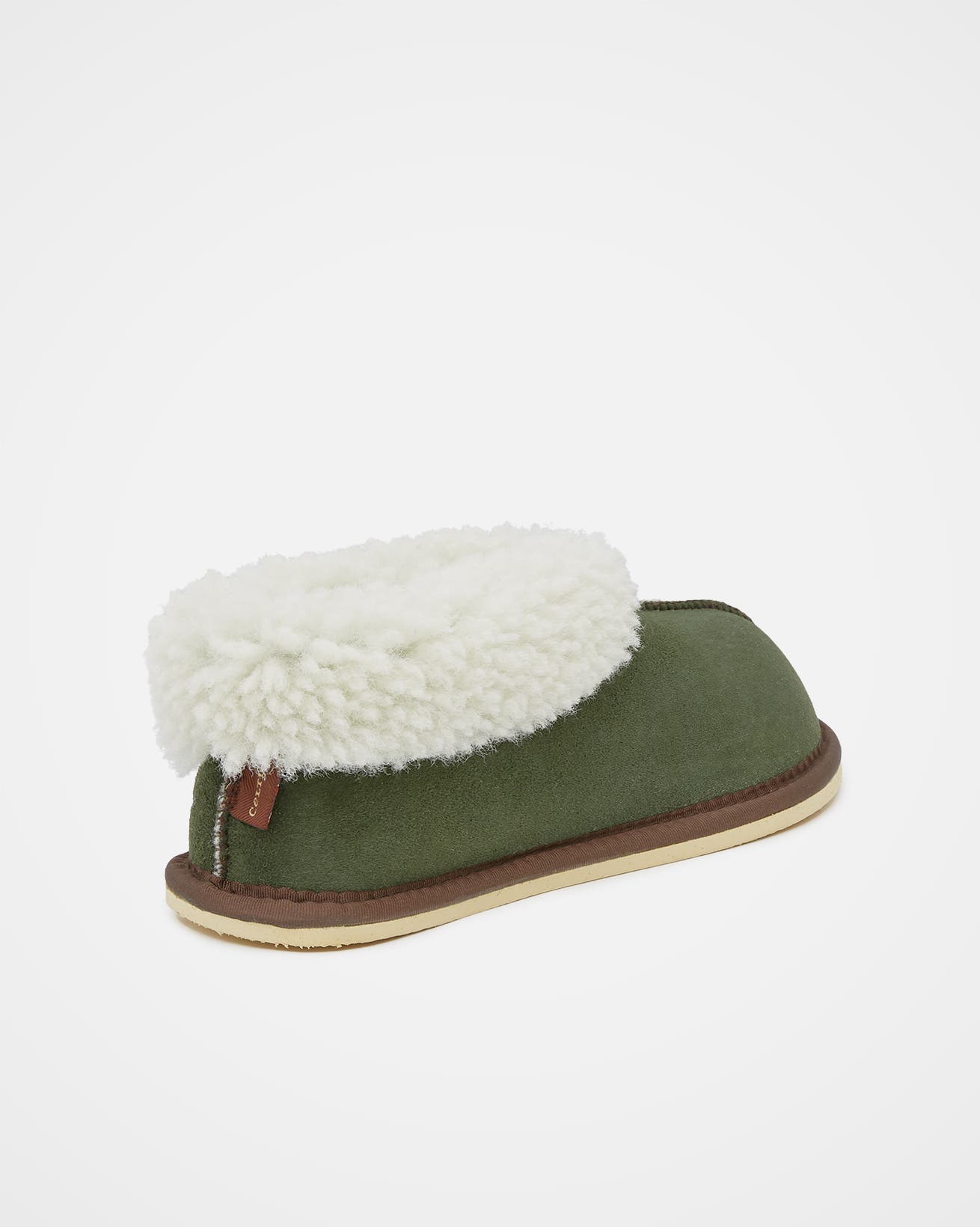 Celtic 
Co. Ladies
 Shearling Bootee Slippers, Alternate, color, Moss