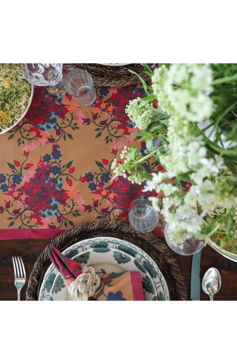 Sophie Williamson Design Table Runner, Alternate, color, Orange