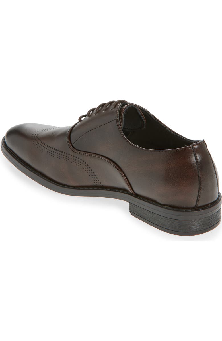 GEOFFREY BEENE Faux Leather Oxford, Alternate, color, Brown