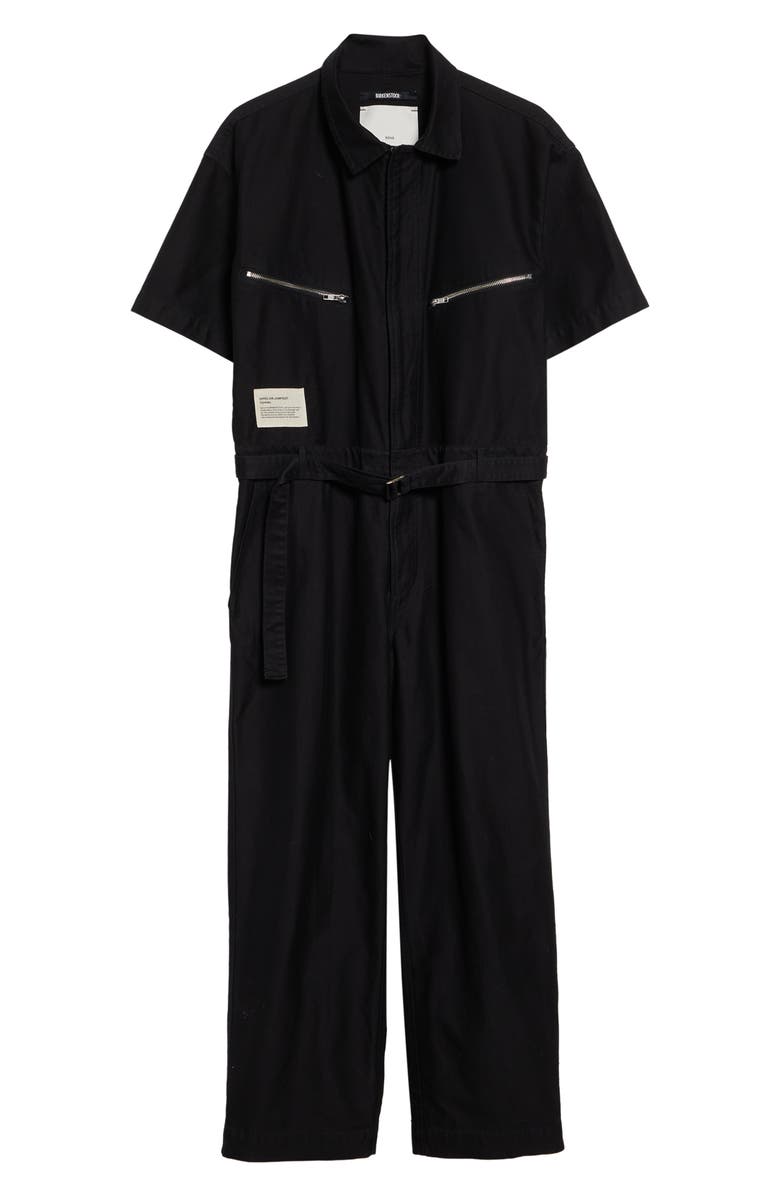 SONG FOR THE MUTE x Birkenstock The Rebel Washed Drill Jumpsuit, Main, color, Black