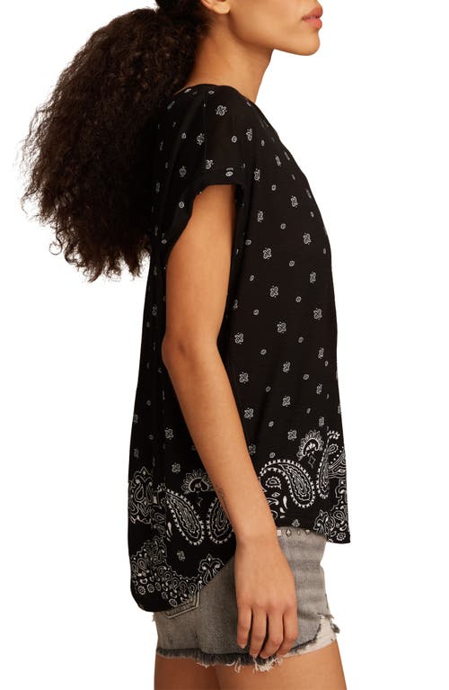 Shop Lucky Brand Abstract Floral Short Sleeve Knit Top