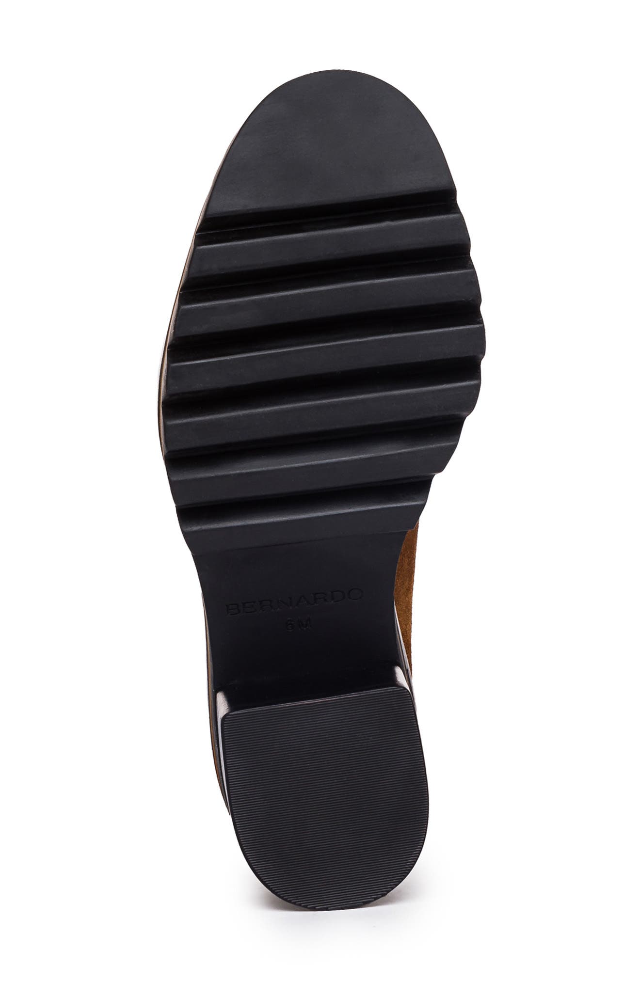 Bernardo Selma Leather Loafer Pump, Alternate, color, TOBACCO