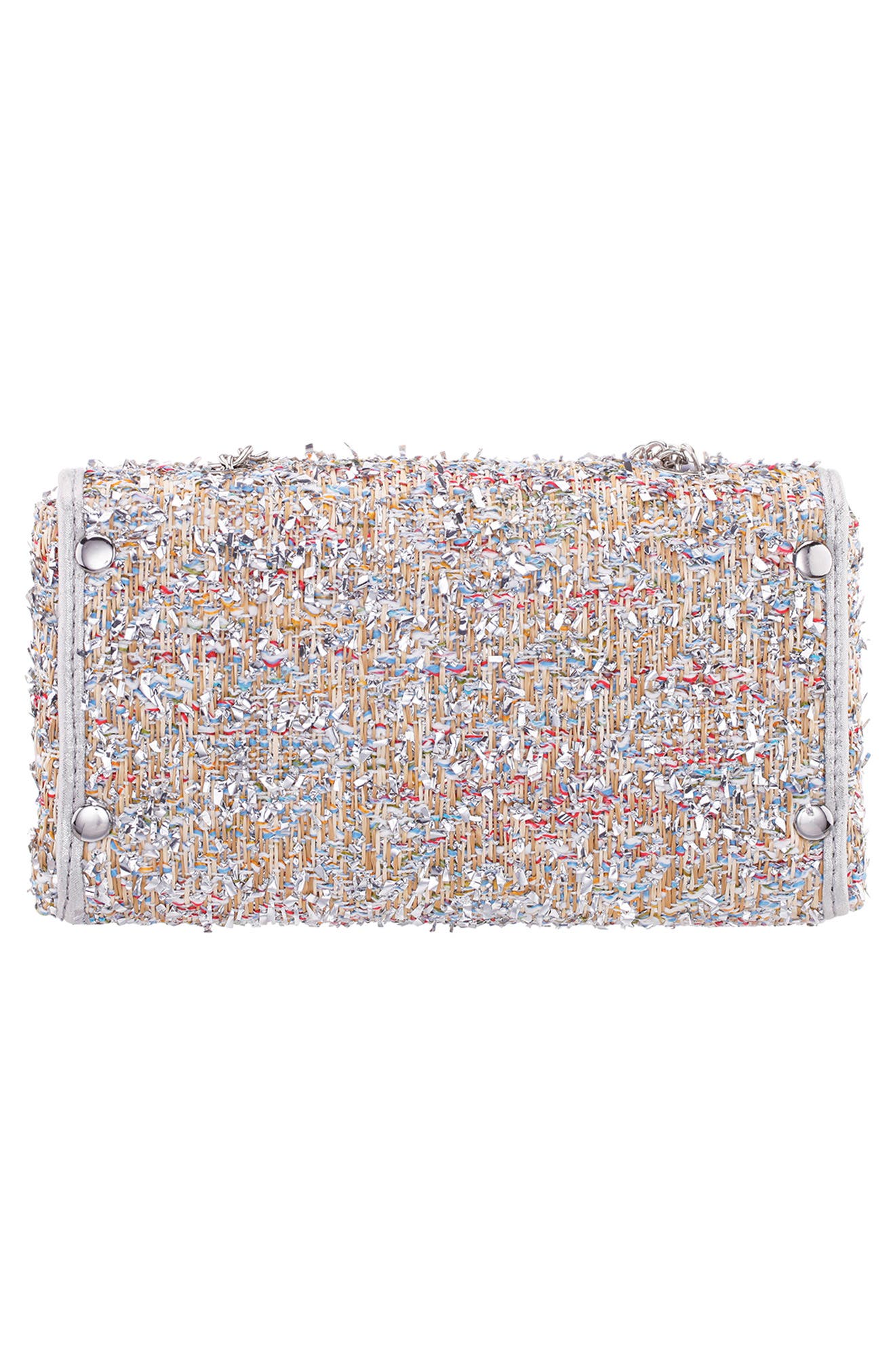 Cerise Textured Clutch, Alternate, color, SILVER MULTI