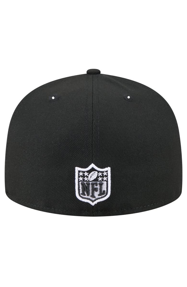 New Era Men's New Era Black Jacksonville Jaguars  Main Patch 59FIFTY Fitted Hat, Alternate, color, Black