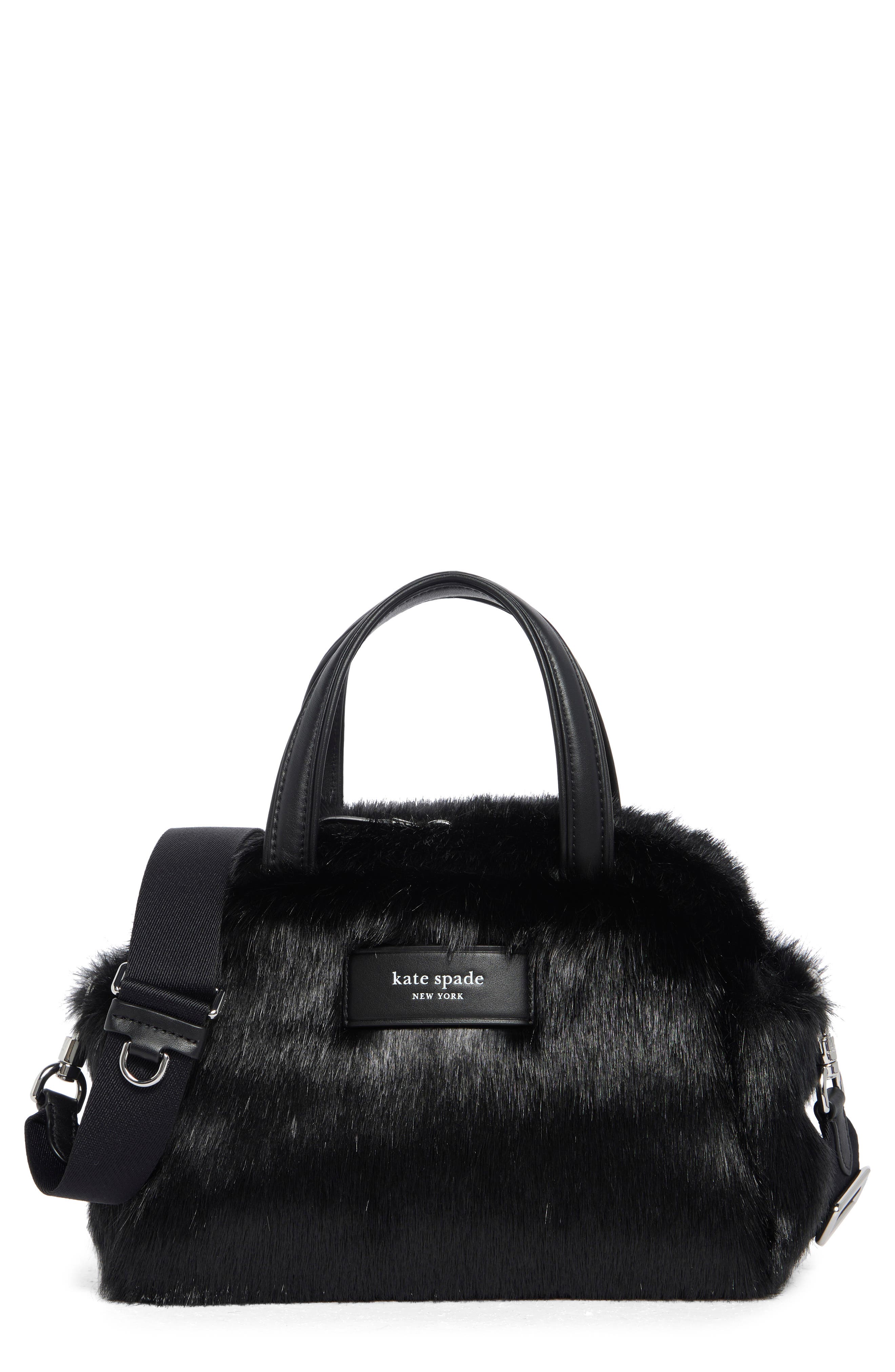 Kate Spade New York puffed faux fur satchel (Women) | Nordstromrack
