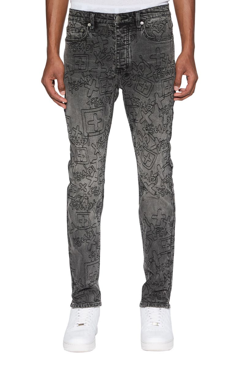 Ksubi Chitch Stencil Stitch Skinny Jeans, Main, color,