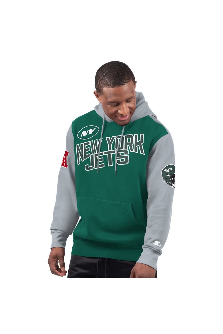 Men's Starter Green New York Jets Extreme Pullover Hoodie, Main, color, Green