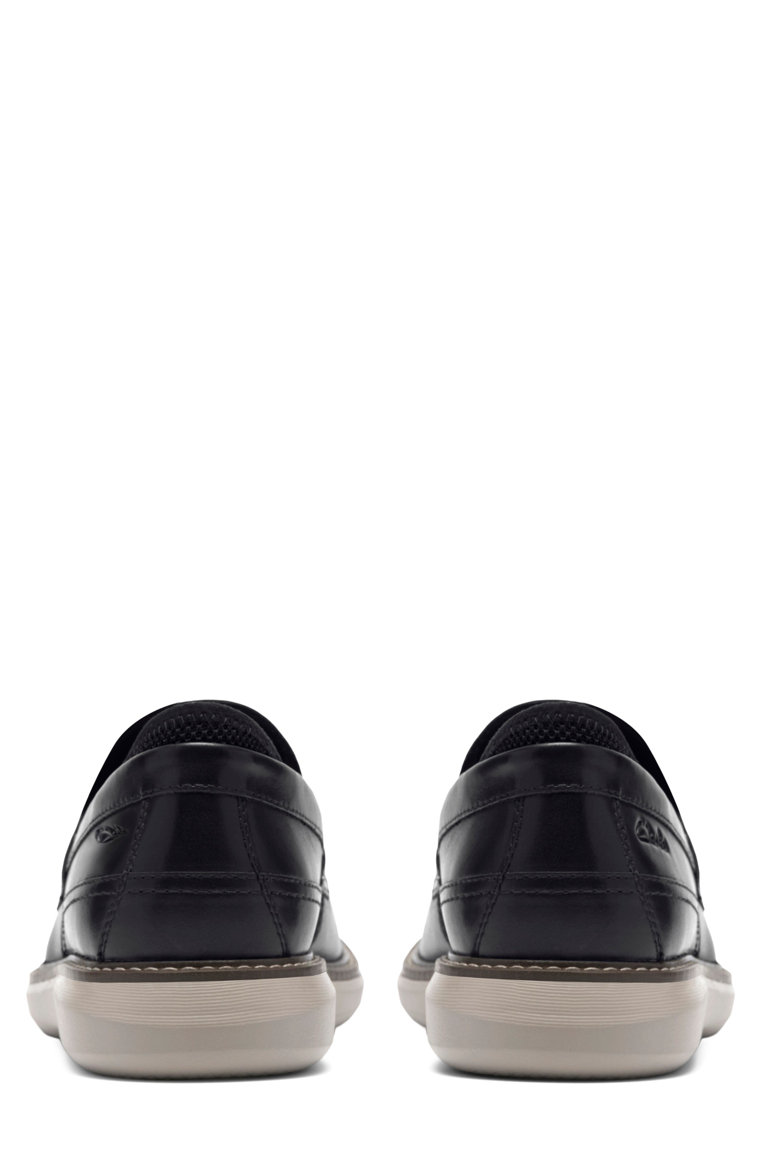 Clarks<sup>®</sup> Brantin Loafer, Alternate, color, Black Leather