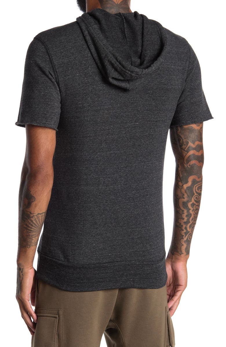 Alternative Short Sleeve Drawstring Hoodie, Alternate, color,