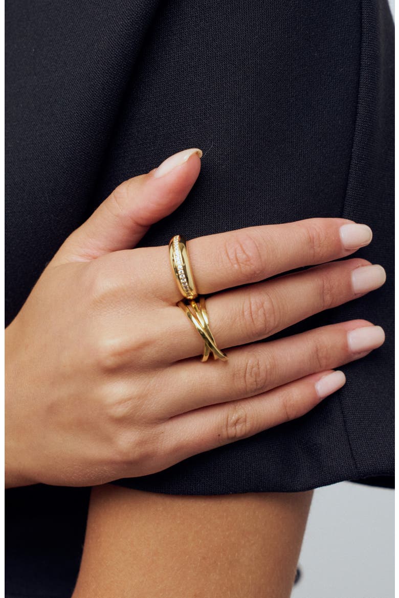 Ring Spirale Pianura, Alternate, color, 18k Gold Plate