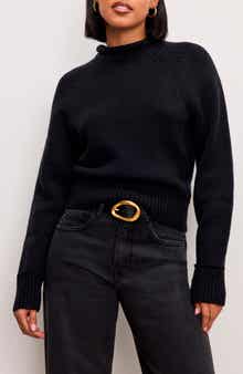 Good American Mock Neck Sweater