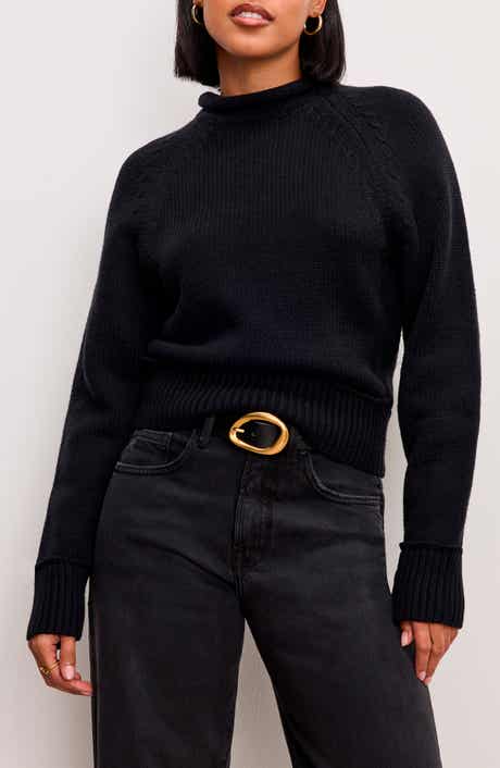 Good American Mock Neck Sweater