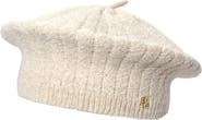 Lauren Ralph Lauren Metallic Herringbone Knit Beret