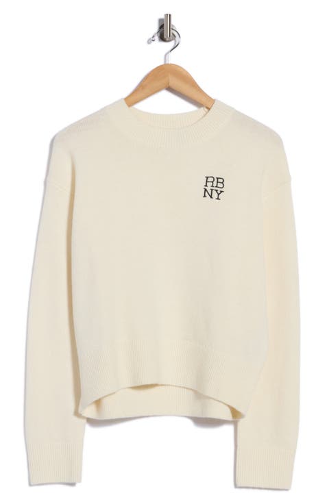 RB Logo Crewneck Wool Blend Sweater