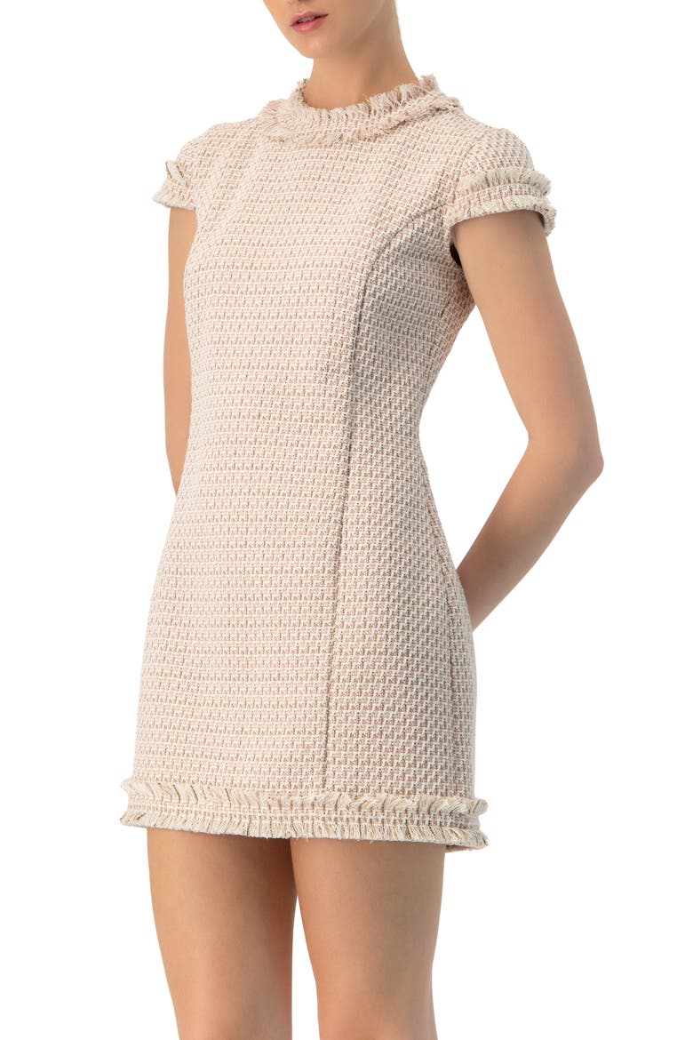 Frayed Hem Short Dress, Alternate, color, Multicolor