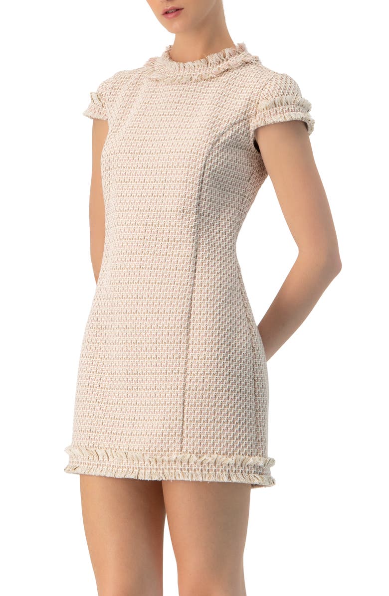 IVONNE Frayed Hem Short Dress, Alternate, color, Multicolor