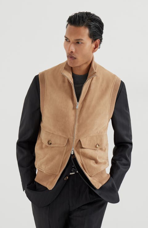 Suede vest