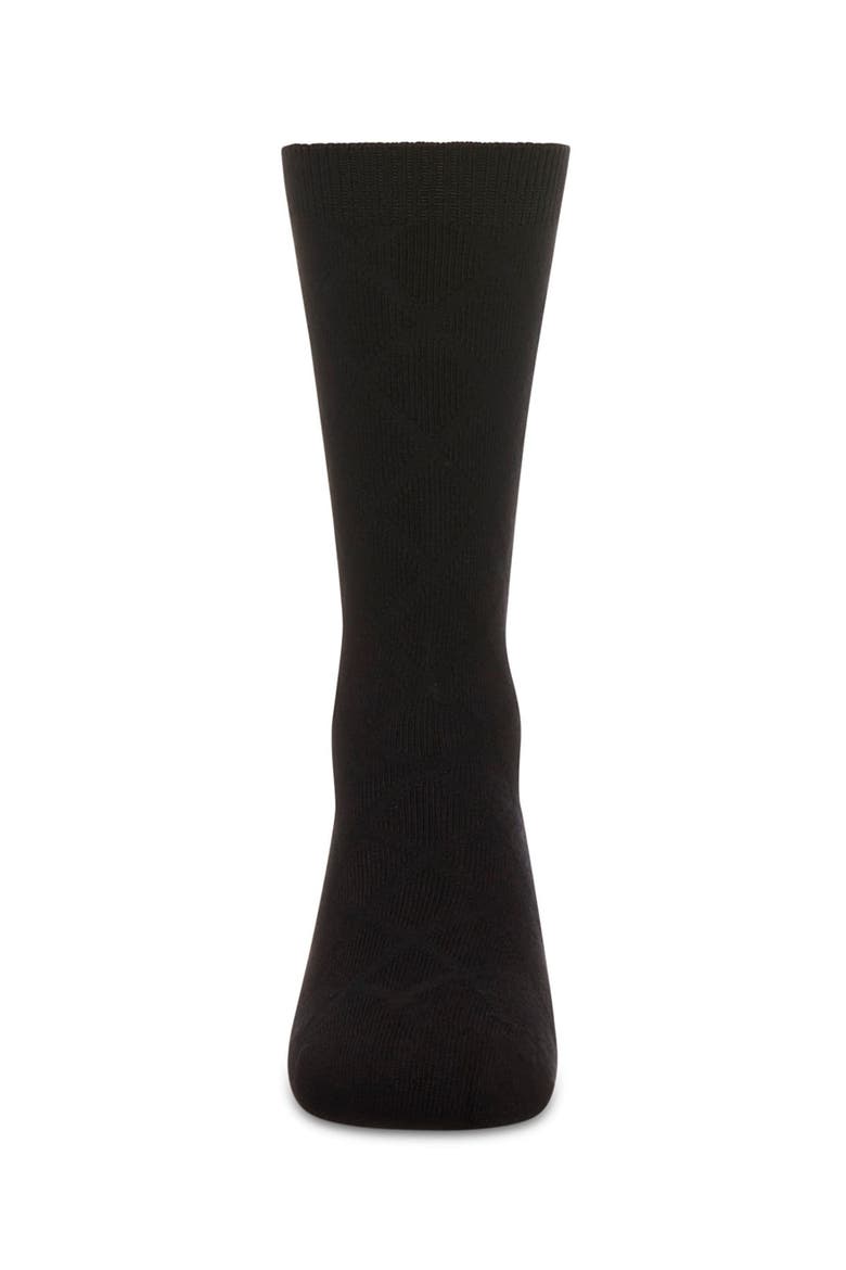 Diamond Crew Socks, Alternate, color, Black