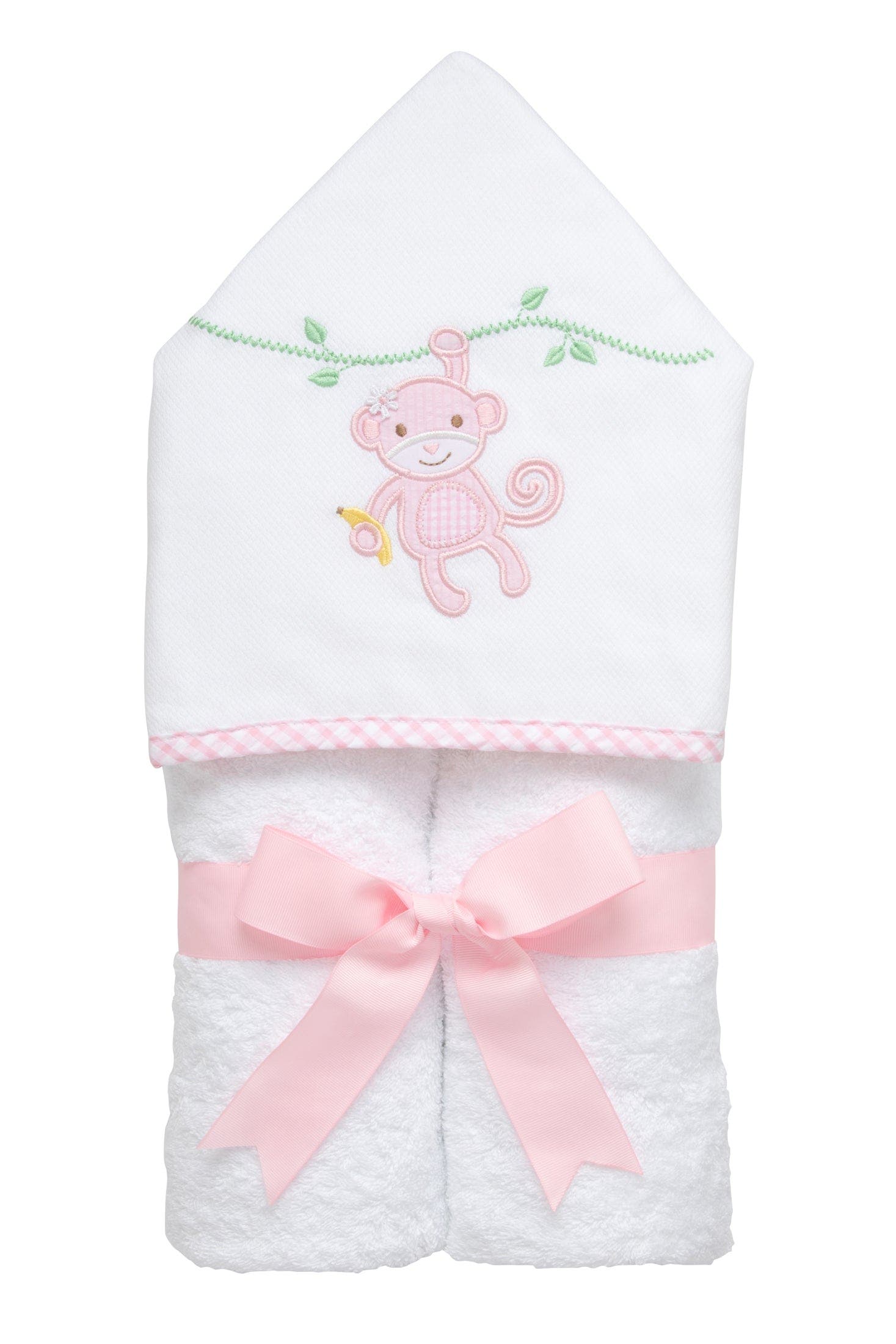 3 Marthas Playful Pals Everykid Towel in Pink Monkey 