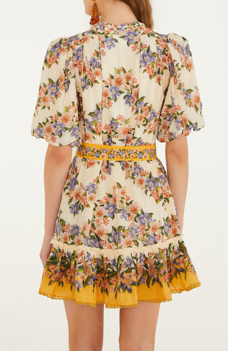 FARM Rio Hilo Stripes & Sand Belted Minidress, Alternate, color, Sand