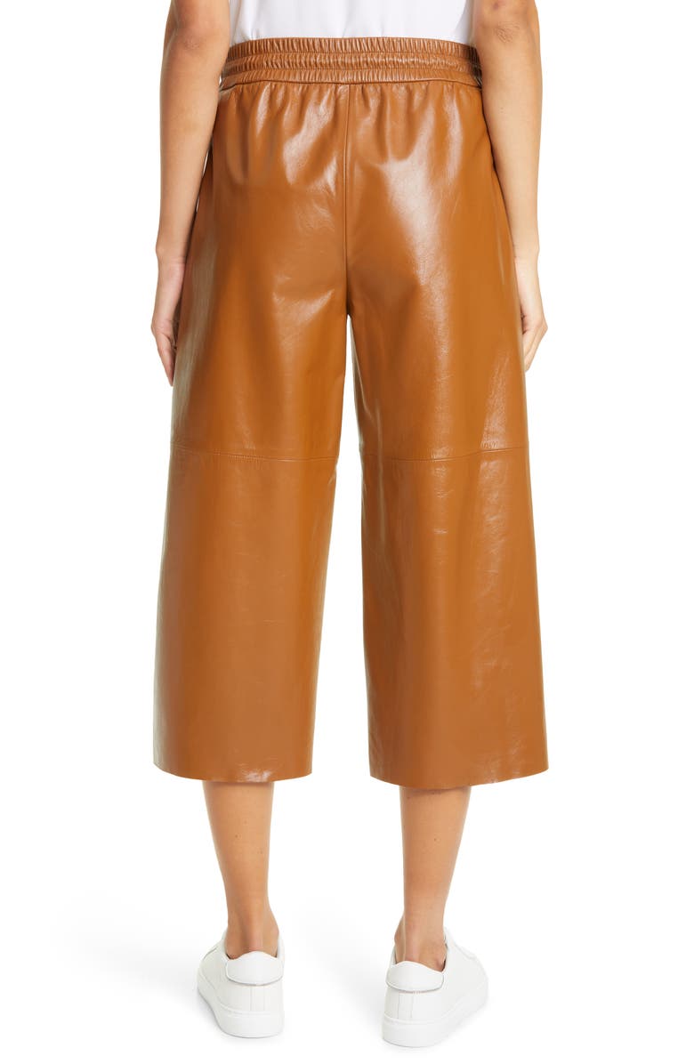 Fabiana Filippi Leather Wide Leg Pants, Alternate, color, 