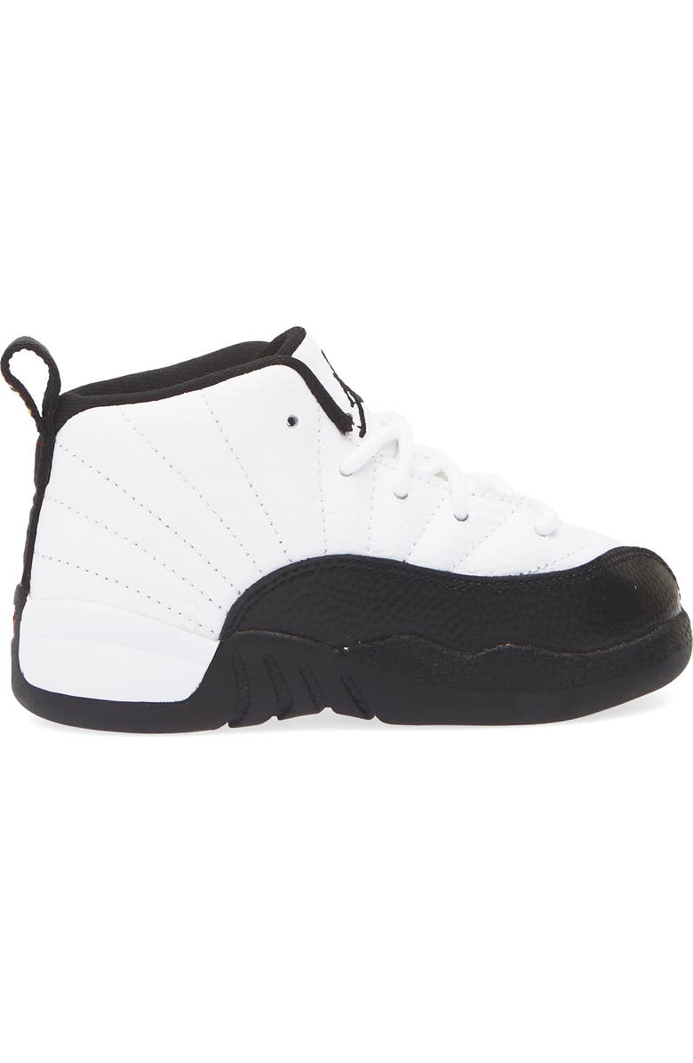 Nike Kids' Air Jordan 12 Retro Basketball Sneaker, Alternate, color, 117 White/Black