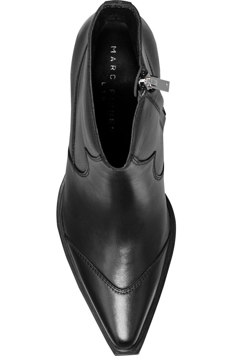 Marc Fisher LTD Giulie Pointed Cap Toe Bootie, Alternate, color, Black