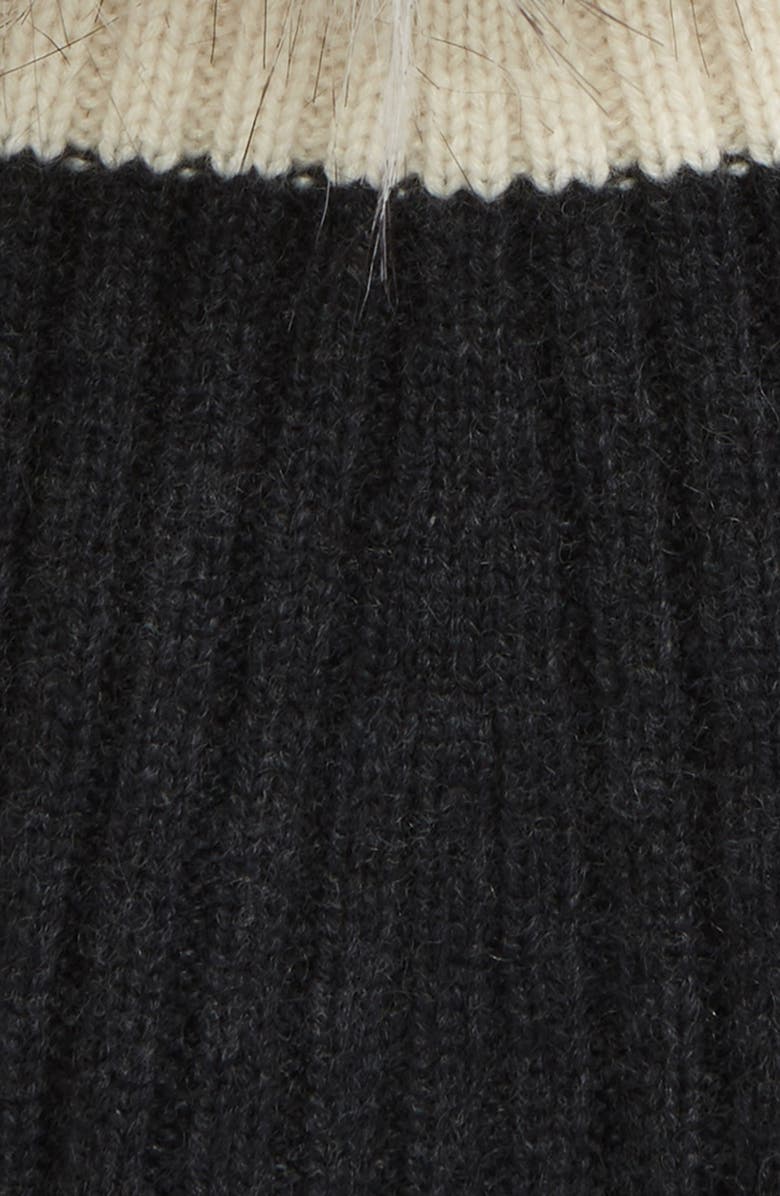 Halogen<sup>®</sup> Colorblock Cashmere Beanie, Alternate, color, 