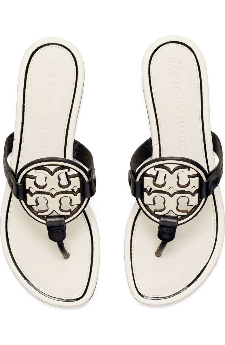 Tory Burch Metal Miller Leather Sandal, Alternate, color,